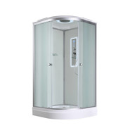 Гидробокс Avacan 100x100 см D2010LED, хром/матовое (безсиликоновая сборка) фото 