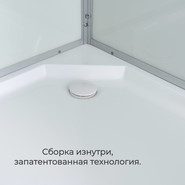 Гидробокс Avacan 120x80 см D2012LLED, хром/матовое (безсиликоновая сборка) фото 6