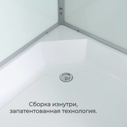 Гидробокс Avacan 120x80 см D3012RLED, хром/матовое (безсиликоновая сборка) фото 6