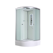 Гидробокс Avacan 80x80 см D3080LED, хром/матовое (безсиликоновая сборка) фото 