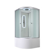 Гидробокс Avacan 100x100 см D5010LED, хром/матовое (безсиликоновая сборка) фото 