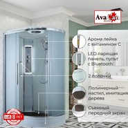 Гидробокс Avacan 120x90 см EM2912LLED, хром/матовое (безсиликоновая сборка) фото 2