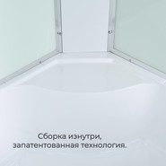 Гидробокс Avacan 100x100 см EM5010LED, хром/матовое (безсиликоновая сборка) фото 5