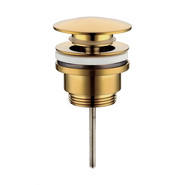 Донный клапан Grocenberg GB106GL, золотой брашированный фото 