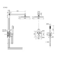 Душевая система для душа с термостатом Sancos Linn SC9022CH фото 2