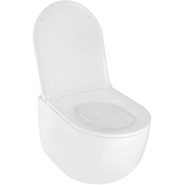 Унитаз подвесной безободковый Azario Terso AZ-092E-UQ3 (система смыва Торнадо) с тонкой крышкой микролифт фото 5