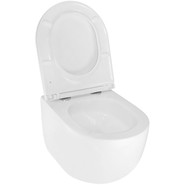 Унитаз подвесной безободковый Azario Terso AZ-092E-UQ3 (система смыва Торнадо) с тонкой крышкой микролифт фото 6