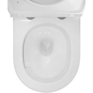 Унитаз подвесной безободковый Azario Luzio AZ-098-UQ (система смыва Торнадо) с тонкой крышкой микролифт фото 6