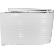 Унитаз подвесной безободковый Azario Luzio AZ-098-UQ (система смыва Торнадо) с тонкой крышкой микролифт фото 4