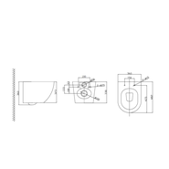 Унитаз подвесной безободковый Taliente Amato AM25010 с крышкой микролифт, Цвет производителя: белый фото 6