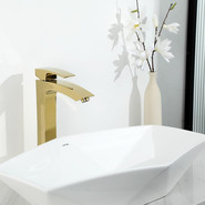 Смеситель для раковины высокий Gappo G1007-32, золото фото 2