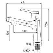 Смеситель для раковины с выдвижным изливом Gappo G1052-76, черный фото 2