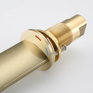 Смеситель для раковины Gappo G1052-81, сатин золотой, Цвет производителя: золото матовое фото 4