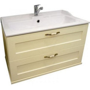 Тумба подвесная с раковиной Акватон Леон 65 см 1A1870K0LBPR0, дуб бежевый фото 