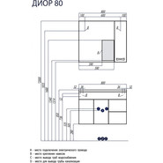 Зеркало шкаф Акватон Диор 80 см 1A168002DR01R фото 2
