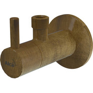 Угловой вентиль AlcaPlast ARV001-Antic с фильтром фото 