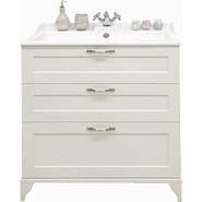 Тумба напольная с раковиной Акватон Леон 80Н см 1A1878K0LBPS0, дуб белый фото 