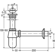 Сифон для умывальника Viega 366681 DN32 фото 