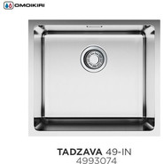 Кухонная мойка Omoikiri TADZAVA 49-IN (4993074) 0,9 мм, нержавеющая сталь, Цвет производителя: нержавеющая сталь матовая фото 2