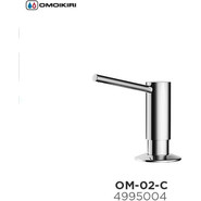 Дозатор для моющего средства OM-02-C 4995004, хром фото 3