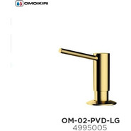 Дозатор для моющего средства OM-02-PVD-G 4995005, светлое золото фото 4