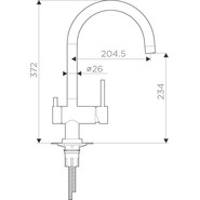 Смеситель для кухни Omoikiri Yamada-AB 4994264, античная латунь фото 3