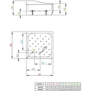 Поддон акриловый Radaway Korfu C800 80х80 см 4C88400-03 фото 2