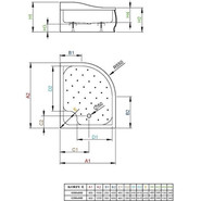 Поддон акриловый Radaway Korfu E 100х80 см 4E81400-03R фото 2