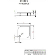 Поддон акриловый Radaway Delos C900 90х90 см 4C99170-03 фото 2
