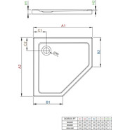 Поддон акриловый Radaway Doros PT 90х90 см SDRPT9090-01 фото 2