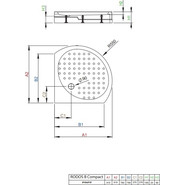 Поддон акриловый Radaway Rodos B900 Compact 91х91 см 4D99155-03 фото 2