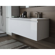 Тумба подвесная с раковиной-столешницей Эстет Dallas Luxe 140 см R, 1 ящик ФР-00002925 фото 