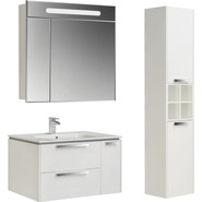 Пенал подвесной Roca Lago 35 см с корзиной 857297806, белый фото 4