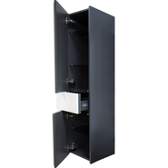 Пенал подвесной ROCA Ronda 32 см левый ZRU9302966, белый глянец/антрацит фото 2