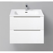 Тумба подвесная с раковиной BelBagno ETNA-600-2C-SO-BL-P 60 см, Bianco Lucido, Цвет фасада: Bianco Lucido фото 4