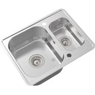 Кухонная мойка Oulin OL-0304 1 мм, нержавеющая сталь фото 