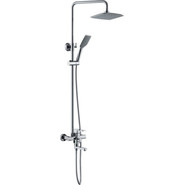 Душевая стойка с поворотным изливом Haiba HB2402 хром фото 