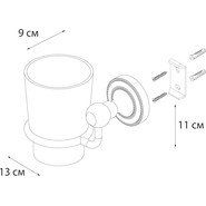 Стакан для зубных щеток Fixsen Style FX-41106 фото 3