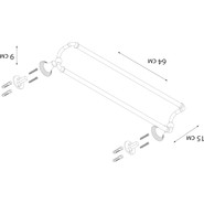 Полотенцедержатель Fixsen Luksor FX-71602B, цвет черный фото 3