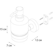 Дозатор для жидкого мыла Fixsen Modern FX-51512, сатин фото 3
