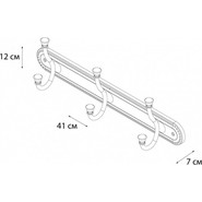 Набор крючков Fixsen Alfa GR-9505-3, цвет античная латунь фото 2