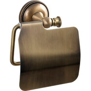 Держатель для туалетной бумаги Fixsen Alfa GR-9510, цвет античная латунь фото 