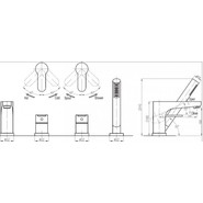 Смеситель для ванны Cezares Laconico C-BVDM-01, Цвет производителя: хром фото 2