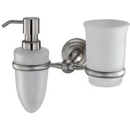 Дозатор для жидкого мыла со стаканом WasserKraft Ammer K-7089 фото 