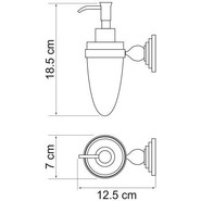 Дозатор для жидкого мыла WasserKraft Ammer K-7099 фото 4