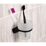 Стакан для зубных щеток WasserKraft Elbe K-7228, цвет чёрный фото 2