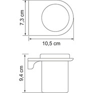 Стакан для зубных щеток WasserKraft Kammel K-8328 фото 4