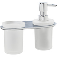 Дозатор для жидкого мыла со стаканом WasserKraft Kammel K-8389 фото 