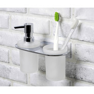 Дозатор для жидкого мыла со стаканом WasserKraft Kammel K-8389 фото 2