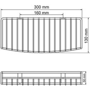 Полочка WasserKraft Ammer K-1311 30 см фото 5